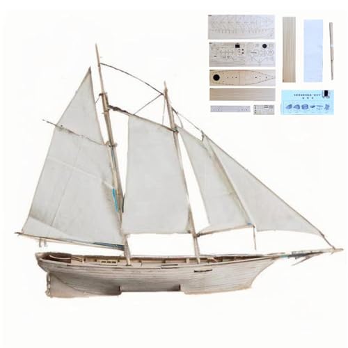 Palapozzy 3D Holzpuzzle Segelschiff Modellbausatz Handgefertigtes Set aus Holz Mechanische Konstruktion Kreative Weihnachts- und Geburtstagsgeschenke von Palapozzy