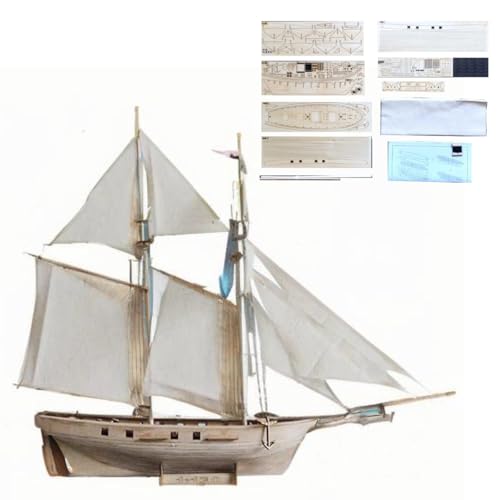 Palapozzy 3D Holzpuzzle Segelschiff Modellbausatz Handgefertigtes Set aus Holz Mechanische Konstruktion Kreative Weihnachts- und Geburtstagsgeschenke von Palapozzy