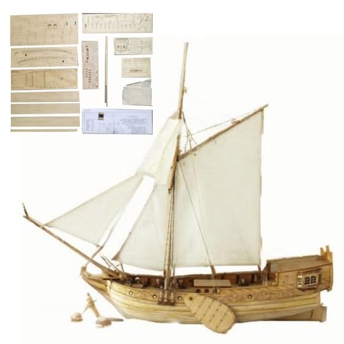 Palapozzy 3D Holzpuzzle Segelschiff Modellbausatz Handgefertigtes Set aus Holz Mechanische Konstruktion Kreative Weihnachts- und Geburtstagsgeschenke von Palapozzy