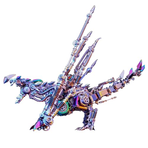 Palapozzy 3D Metal ZYX019 Intelligential Dragon Model Kits Puzzles, 3D DIY Metal Detachable Surrealistic Creative Ornaments, Gifts for Boys or Girls (1390+PCS) von Palapozzy