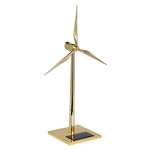 Palapozzy 3D Metall Windmühle Modell Kits Puzzle für Erwachsene, 3D DIY Metallmontage Solarbetriebene Windturbine Modell, Kreative Dekoration Geschenke für Erwachsene von Palapozzy