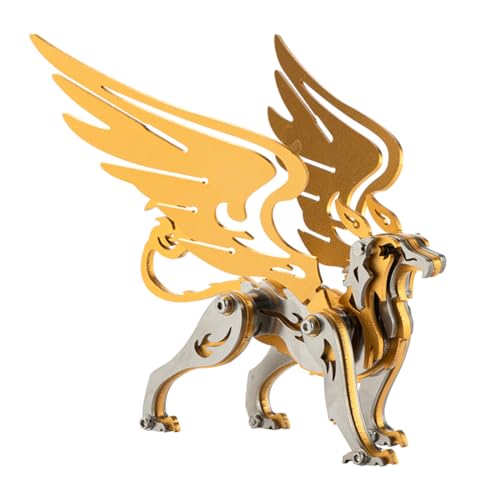 Palapozzy 3D Metallpuzzles für Erwachsene Mechanische Griffin Modellbausätze, DIY Montage Baupuzzle, Home Desk Dekoration Bausets Geschenke (Gold) von Palapozzy