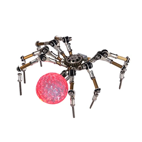 Palapozzy Mechanische Spinnen-Modellbausätze aus Metall, 3D-Modellbausätze, biomimetische Montage von Insekten, Puzzles mit 3 cm leuchtender Kristallkugel, Ornament-Geschenke für Erwachsene (270 Teile Palapozzy Mechanische Spinnen-Modellbausätze aus Metall, 3D-Modellbausätze, biomimetische Montage von Insekten, Puzzles mit 3 cm leuchtender Kristallkugel, Ornament-Geschenke für Erwachsene (270 Teile von Palapozzy