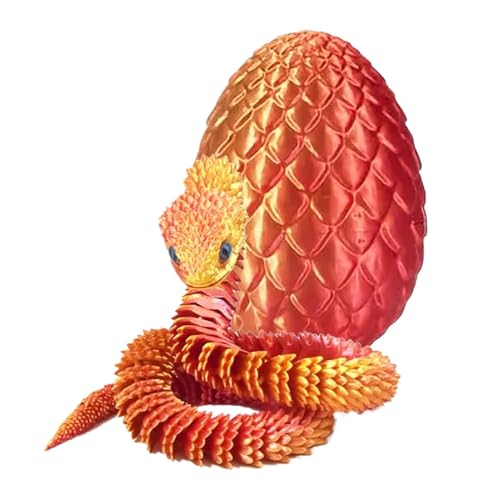 Palaufr Gedruckte Schlangen Spielzeug, gedruckte Schlange Mit Ei, Flexible Gedruckte Schlangen Spielzeug, Bedrucktes Schlangen-Fidget-Spielzeug, Schlangen-Gang-Ei-Ornament Palaufr Gedruckte Schlangen Spielzeug, gedruckte Schlange Mit Ei, Flexible Gedruckte Schlangen Spielzeug, Bedrucktes Schlangen-Fidget-Spielzeug, Schlangen-Gang-Ei-Ornament von Palaufr