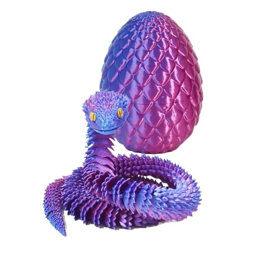 Palaufr Gedruckte Schlangen Spielzeug, gedruckte Schlange Mit Ei, Flexible Gedruckte Schlangen Spielzeug, Bedrucktes Schlangen-Fidget-Spielzeug, Schlangen-Gang-Ei-Ornament Palaufr Gedruckte Schlangen Spielzeug, gedruckte Schlange Mit Ei, Flexible Gedruckte Schlangen Spielzeug, Bedrucktes Schlangen-Fidget-Spielzeug, Schlangen-Gang-Ei-Ornament von Palaufr