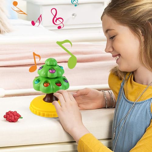 Palaufr Angelspiel - Tischangelspiel | Rotierender Magnet-Specht mit drehender Baumform Sound und Licht pädagogisches Obstpflück-Spiel für Hand-Auge-Koordination bei Kindern ab Palaufr Angelspiel - Tischangelspiel | Rotierender Magnet-Specht mit drehender Baumform Sound und Licht pädagogisches Obstpflück-Spiel für Hand-Auge-Koordination bei Kindern ab von Palaufr