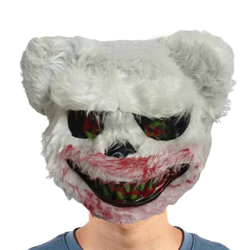 Palaufr Gruselige n-Gesichtsbedeckung, blutige Plüschtier-Kopfbedeckung,Gesichtsbedeckung - Cosplay-Kostüm, gruselige Gesichtsbedeckung für Halloween, Neujahr, Ostern Palaufr Gruselige n-Gesichtsbedeckung, blutige Plüschtier-Kopfbedeckung,Gesichtsbedeckung - Cosplay-Kostüm, gruselige Gesichtsbedeckung für Halloween, Neujahr, Ostern von Palaufr