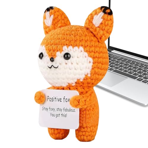 Palaufr Süße Kuschelige Häkeltier Puppe Mit Motivierender Karte - Emotionales Tier Kleines Positives Tier Häkeln - Strickdeko Für Wohnung Und Schreibtisch Männer Frauen Tierfreunde Palaufr Süße Kuschelige Häkeltier Puppe Mit Motivierender Karte - Emotionales Tier Kleines Positives Tier Häkeln - Strickdeko Für Wohnung Und Schreibtisch Männer Frauen Tierfreunde von Palaufr