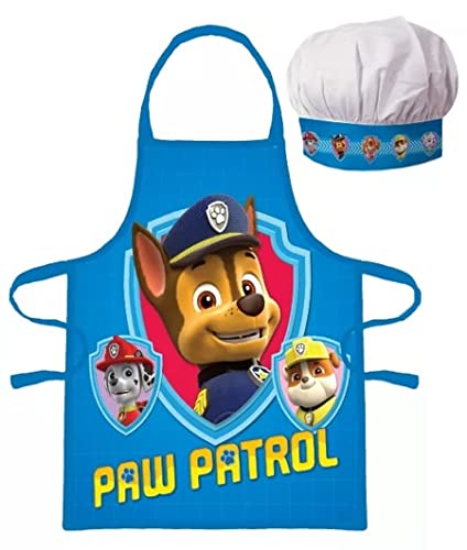 Paw Patrol Kinder Koch-Set Kochschürze und Kochmütze von Palleon