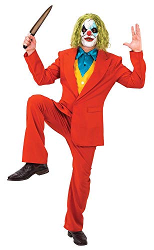 Put On A Happy Face (Joker 2019 style) Herren Kostüm: Einheitsgröße, rot, Einheitsgröße von Palmer Agencies Ltd
