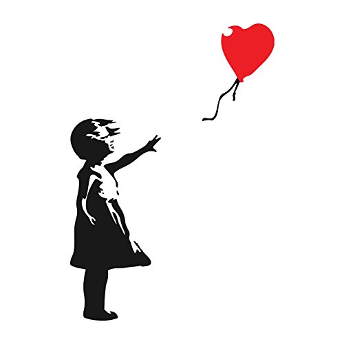 decorsfuk.co Banksy Mädchen mit Ballon | Wanddekoration, Graffiti, selbstklebend, aus Vinyl | Urban Art Fenster, Auto, Laptop, selbstklebend – Groß – 26 x 18 cm decorsfuk.co Banksy Mädchen mit Ballon | Wanddekoration, Graffiti, selbstklebend, aus Vinyl | Urban Art Fenster, Auto, Laptop, selbstklebend – Groß – 26 x 18 cm von decorsfuk.co