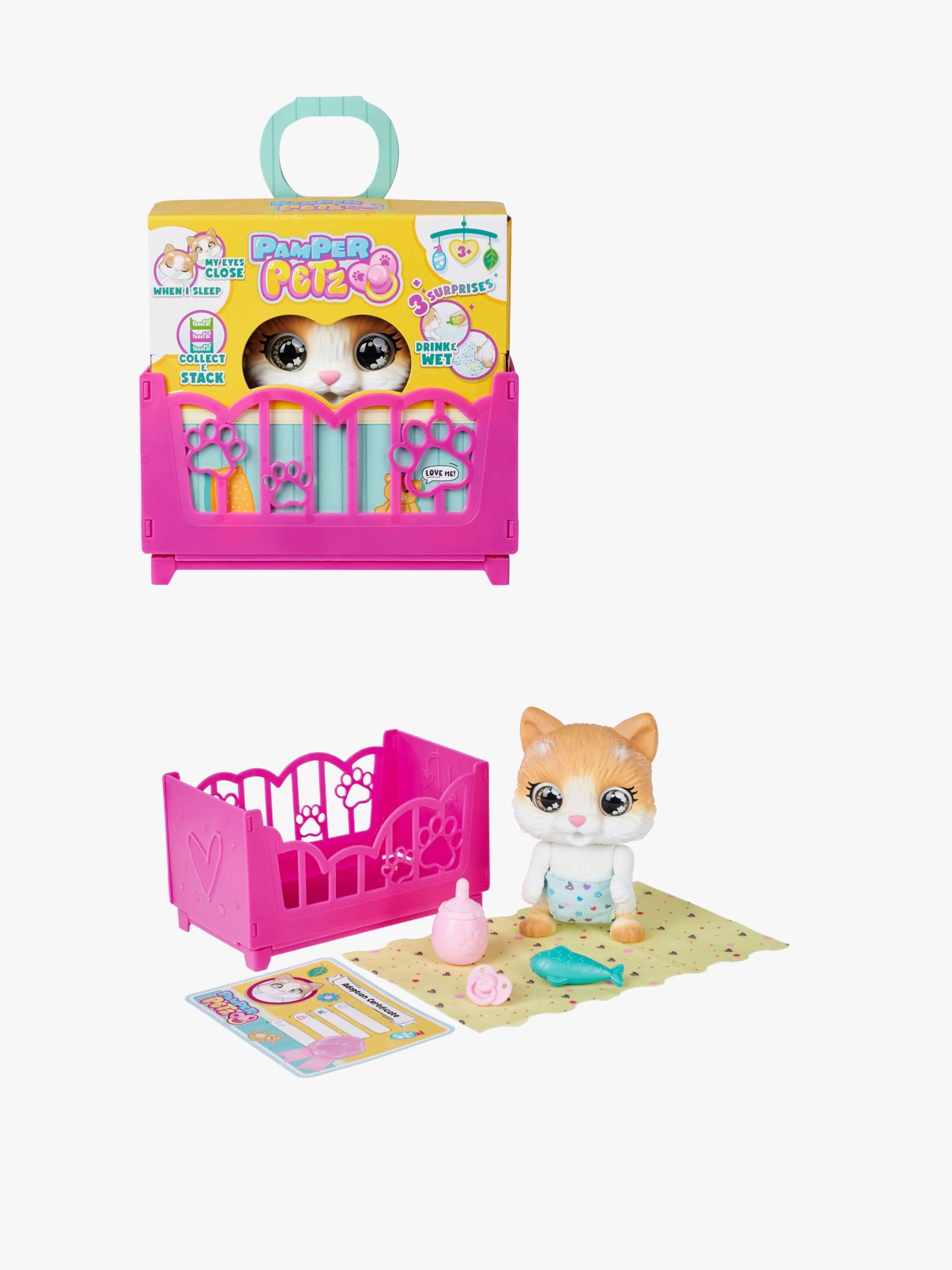 Pamper Petz Interaktive Katze Mit Zubehör 15 cm Pamper Petz Interaktive Katze Mit Zubehör 15 cm von Pamper Petz