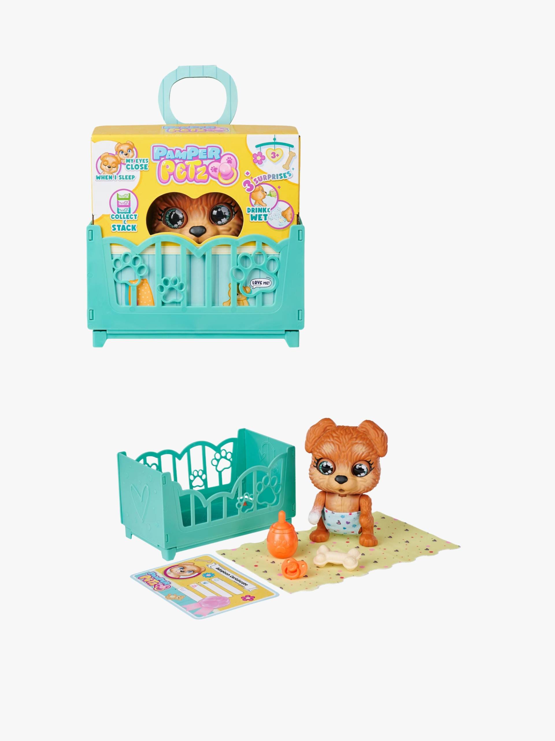 Pamper Petz Interaktiver Welpe Mit Zubehör 15 cm Pamper Petz Interaktiver Welpe Mit Zubehör 15 cm von Pamper Petz