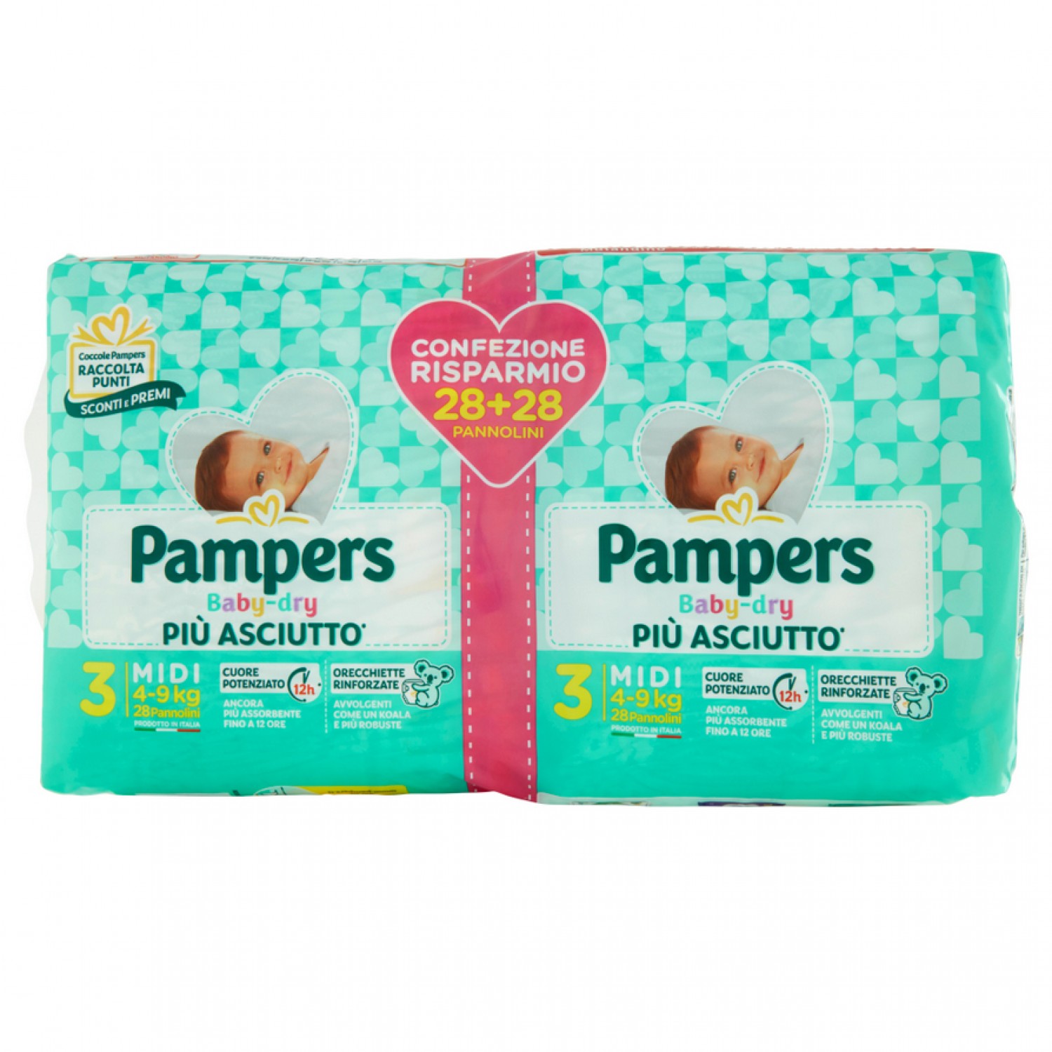 Bipack Pampers Baby Trockenwindeln Größe 3 28 + 28St von Pampers