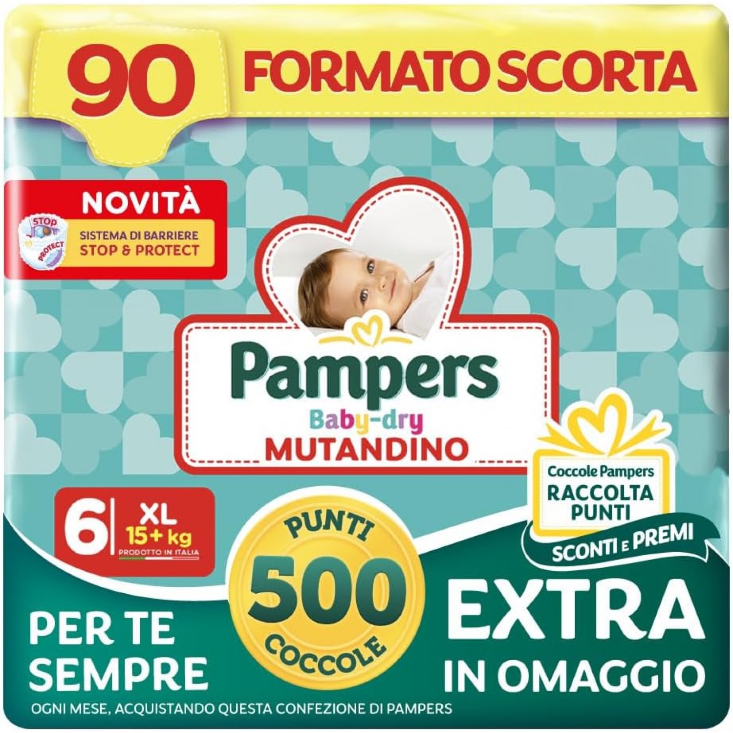 Pampers Baby Dry Mutandino XL Taglia 6 (15+ kg), 90 Pannolini-Formato Scorta von Pampers