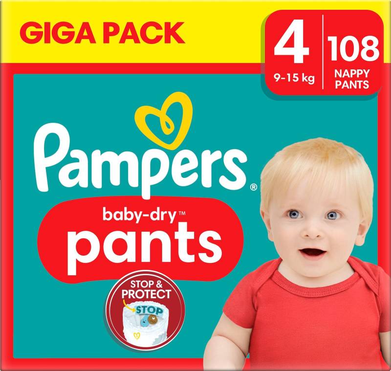 Pampers Baby Dry Pants Windeln Größe 4 9-15 kg 108er-Pack von Pampers