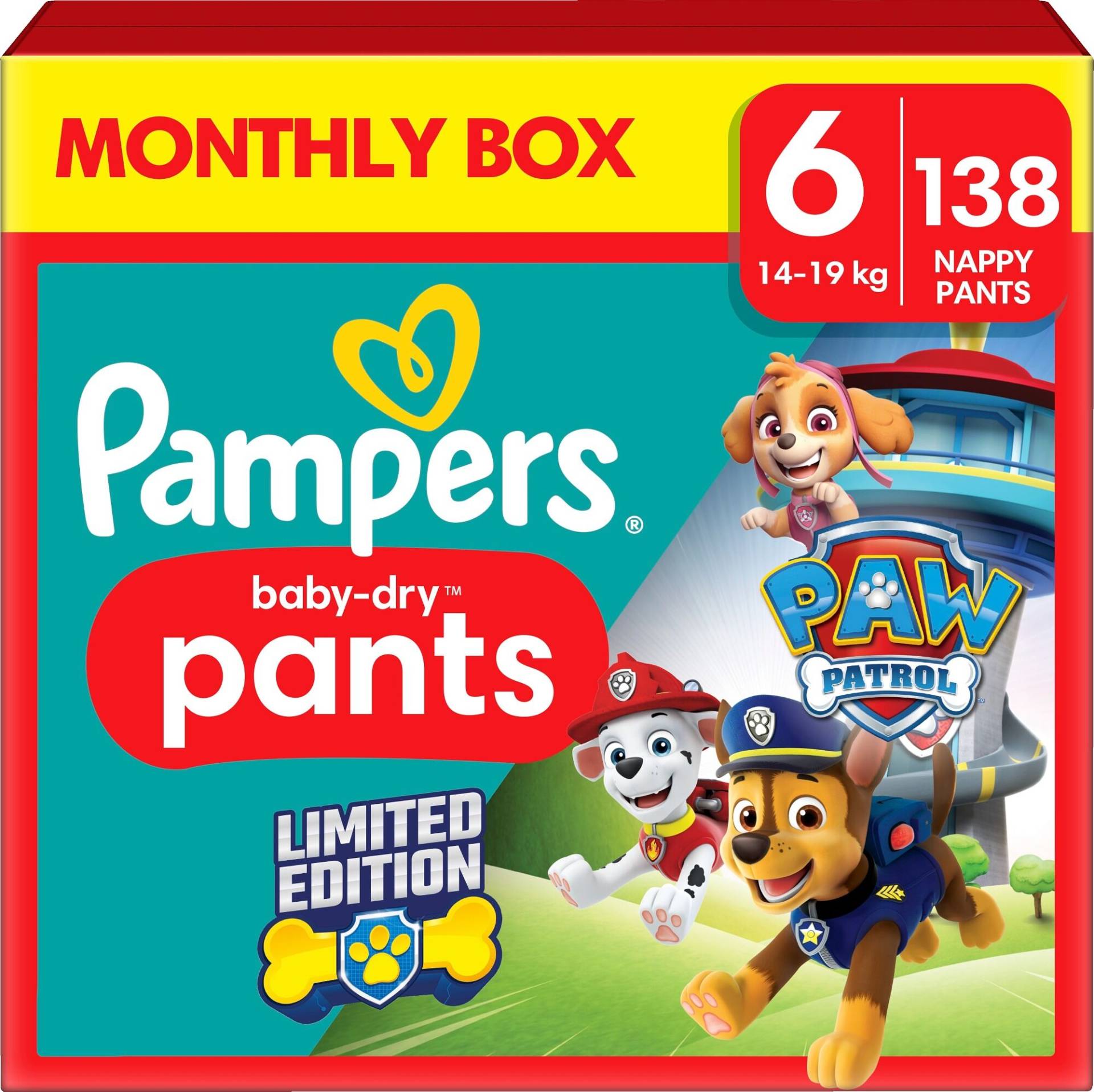 Pampers Baby Dry Pants Windeln Größe 6 15+ kg 138er-Pack Pampers Baby Dry Pants Windeln Größe 6 15+ kg 138er-Pack von Pampers