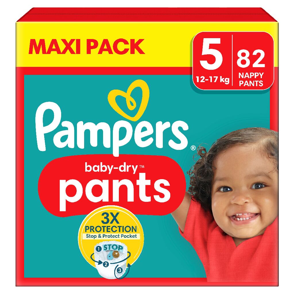 Pampers Baby Dry Windeln Größe 5 12-17 kg 82er-Pack Pampers Baby Dry Windeln Größe 5 12-17 kg 82er-Pack von Pampers