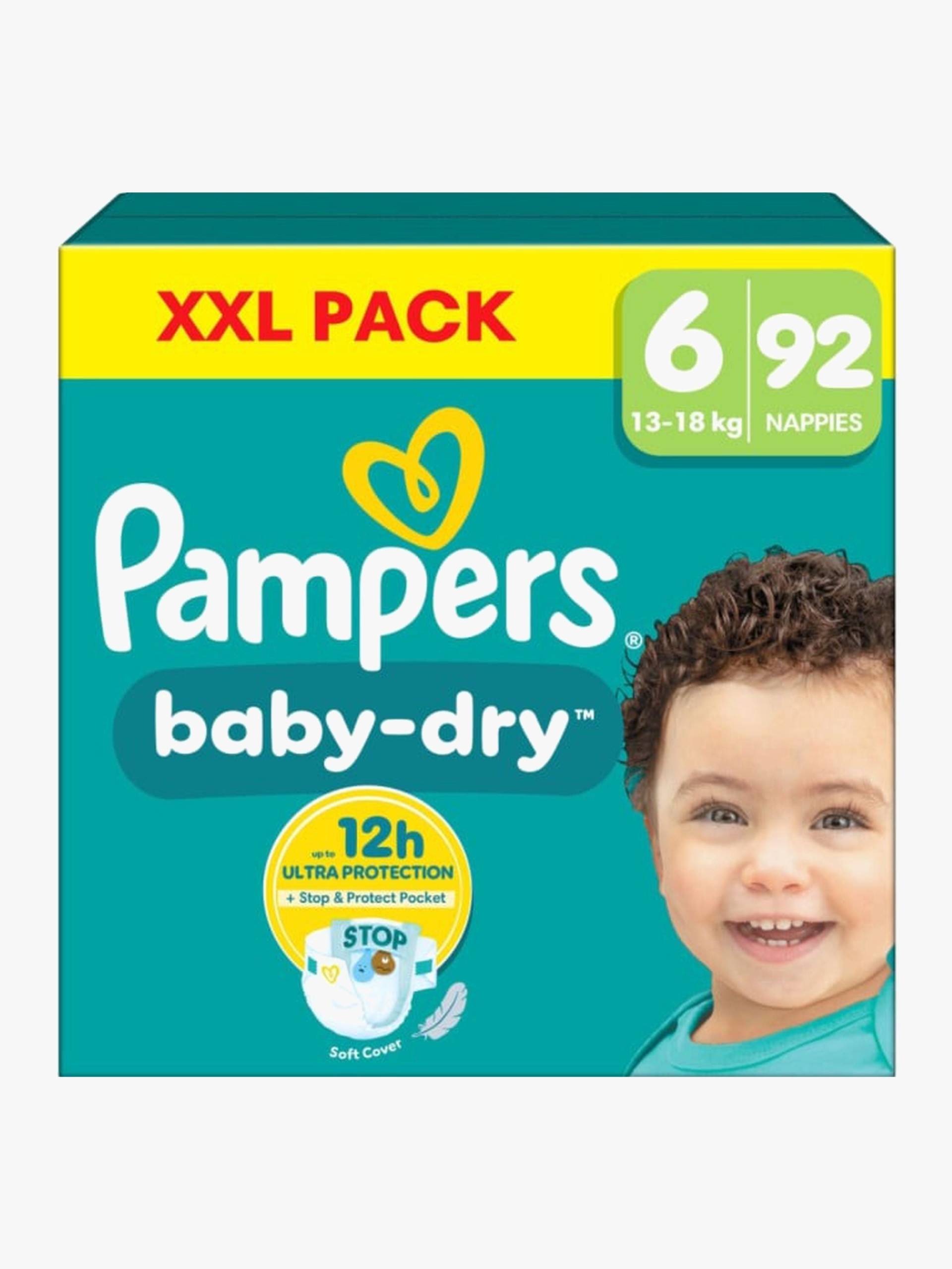 Pampers Baby Dry Windeln Größe 6 13-18 kg XXL 92er-Pack von Pampers