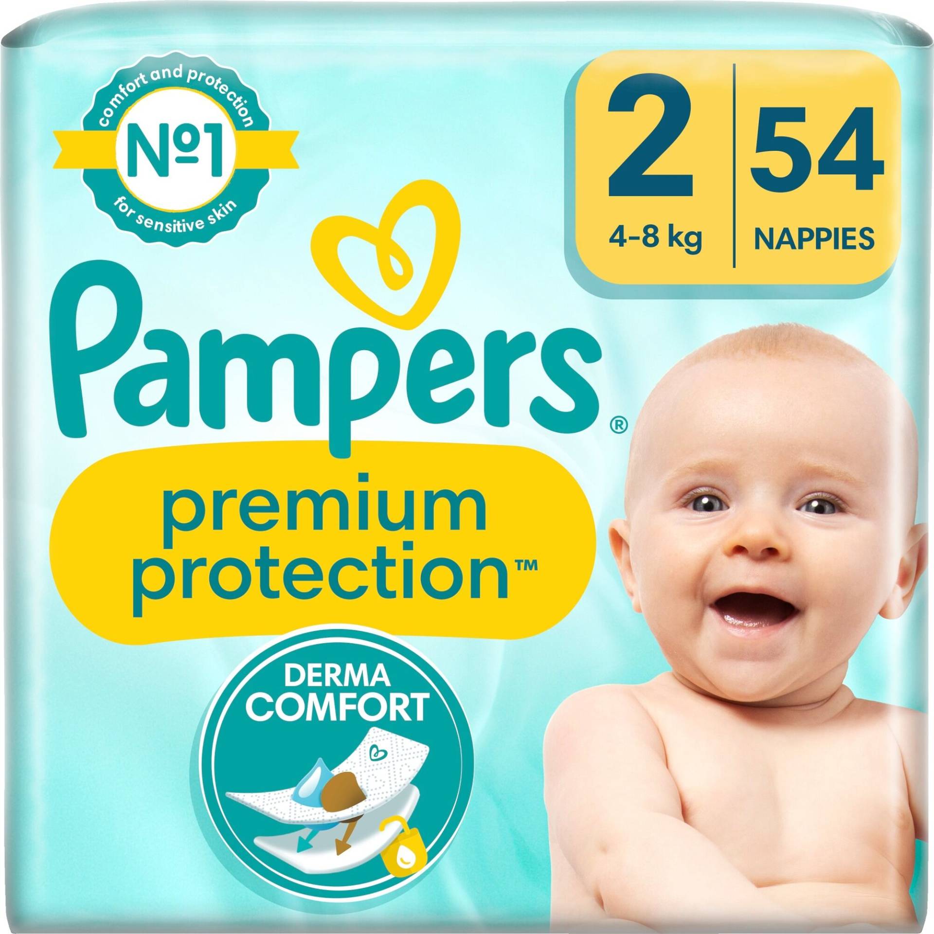 Pampers New Baby Windeln Größe 2 4-8 kg 2x54-pack von Pampers