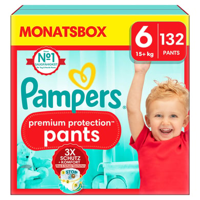 Pampers Premium Protection Pants, Gr. 6, 15kg+, Monatsbox (1x 132 Pants) von Pampers