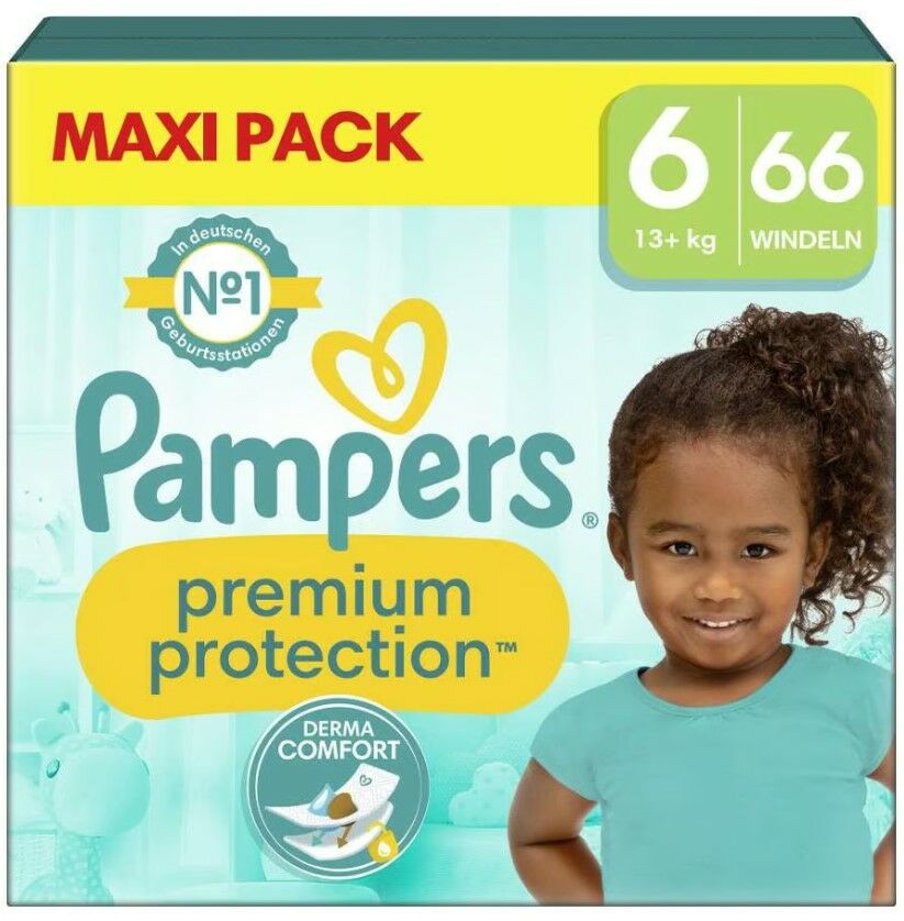 Pampers Premium Protection Windeln Größe 6 13-18 kg 66er-Pack von Pampers
