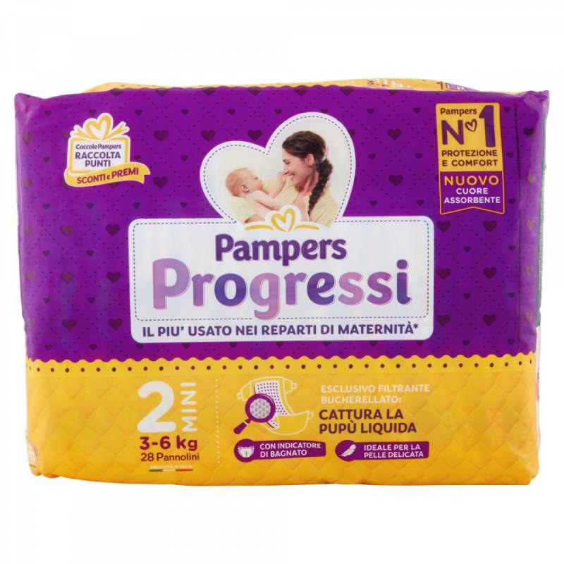 Pampers Progressi –  Baby-Windel-Windel Größe 2, Größe Mini, für Kinder von Pampers