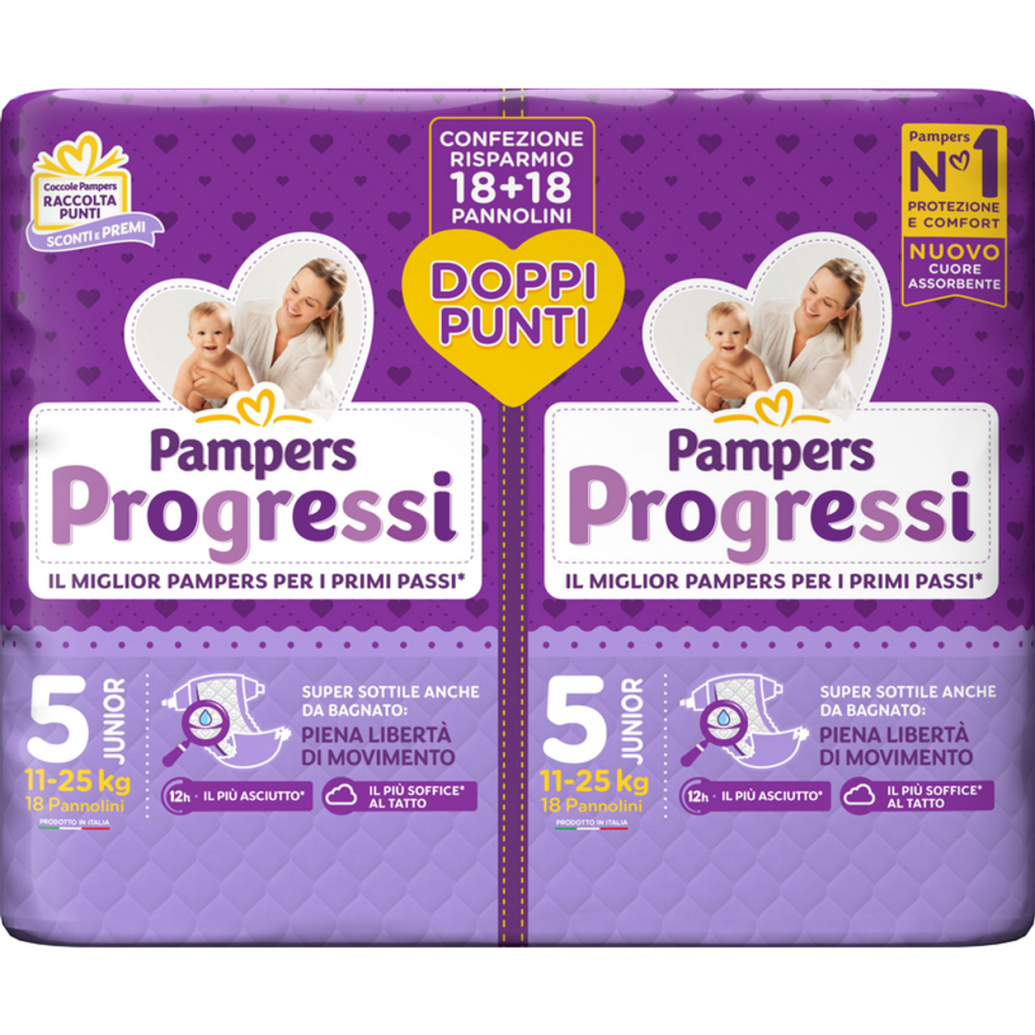 Verwöhnt Progressi 5 Junior DOUBLE 19 + 19St Verwöhnt Progressi 5 Junior DOUBLE 19 + 19St von Pampers