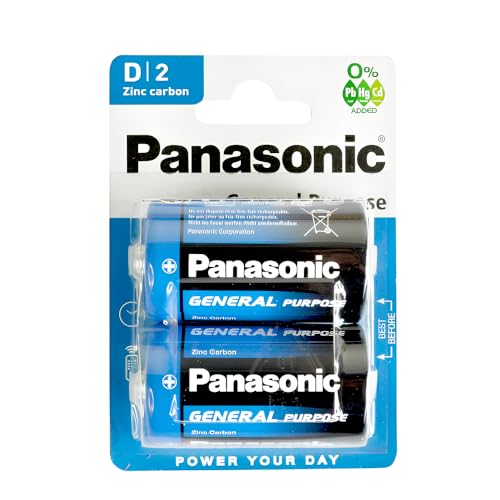 Panasonic NB-191013-0075 Mono D2 1.5 V General Purpose R20R, 2-er Pack Panasonic NB-191013-0075 Mono D2 1.5 V General Purpose R20R, 2-er Pack von Panasonic