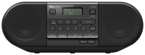 Panasonic RX-D550E-K CD-Radio UKW AUX, Bluetooth®, CD, UKW, USB Inkl. Fernbedienung Schwarz von Panasonic