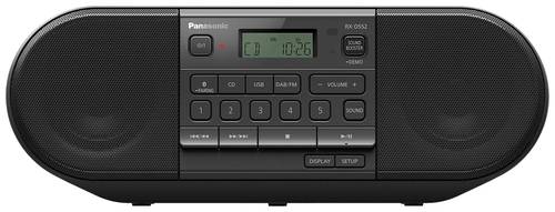 Panasonic RX-D552E-K CD-Radio UKW, DAB+ DAB+, UKW, Bluetooth®, CD, USB, AUX Inkl. Fernbedienung Sch von Panasonic
