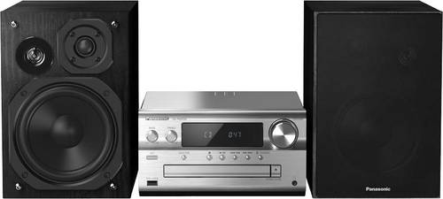 Panasonic SC-PMX94 Stereoanlage AUX, Bluetooth®, DAB+, CD, UKW, High-Resolution Audio 2 x 60W Silber von Panasonic