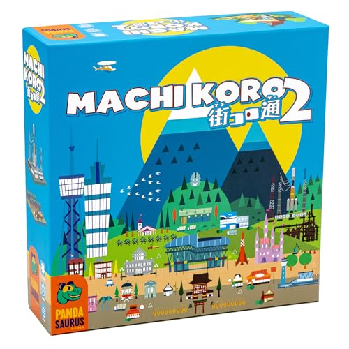 Machi Koro Pandasaurus 2 - Eigenständiges Brettspiel - Schnelles Würfelspiel für Erwachsene und Kinder - Ab 10 Jahren - Für 2 bis 5 Spieler - Englisch von Pandasaurus Games