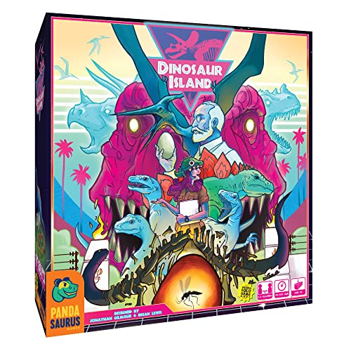 Pandasaurus Games Dinosaur Island Board Game, Strategy Game, Fun Dinosaur Themed Worker Placement Game for Adults and Kids, Ages 8+, 1-4 Players, Average Playtime 60-120 Minutes, Made von Pandasaurus Games