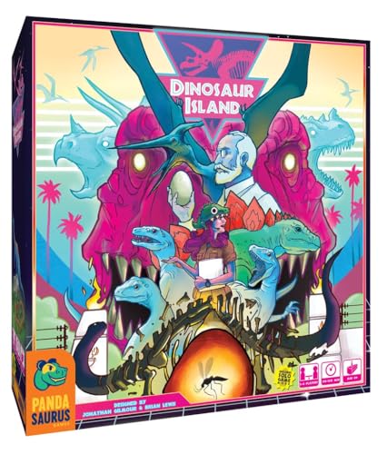 Pandasaurus Games Dinosaur Island Board Game, Strategy Game, Fun Dinosaur Themed Worker Placement Game for Adults and Kids, Ages 8+, 1-4 Players, Average Playtime 60-120 Minutes, Made von Pandasaurus Games