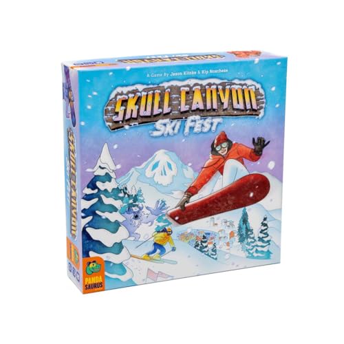 Pandasaurus Games Pandasaurus - Skull Canyon Ski Fest - Englisches Brettspiel - Lustiges Ski-Spiel für Erwachsene und Jugendliche - Ab 14 Jahren - Für 2-4 Spieler - 45-90 Minuten - Englisch von Pandasaurus Games