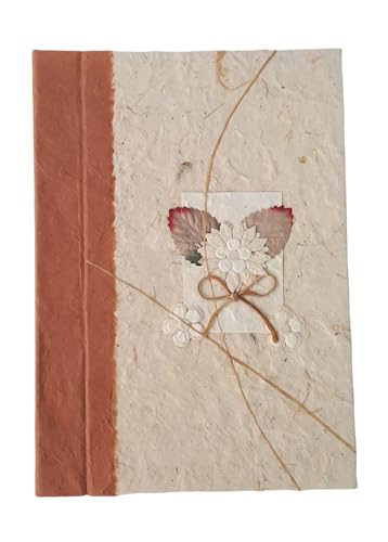 Pandecor Tagebuch für Notizen aus Papier, Maulbeere, dekoriert, 16 x 22 cm von Pandecor