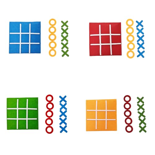 Filz Tic Tac Toe, Brettspiel für Kinder und Familie, Geburtstagsfeiergeschenke, klassisches Lernspielzeug (20 Stück) von Pandiui23