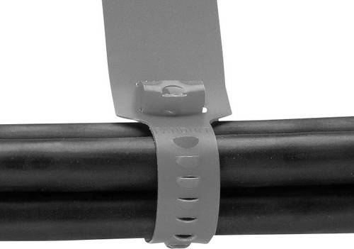Panduit CM4S-L8 CM4S-L8 Kabelbinder 19.10mm Grau mit Beschriftungsfeld, mit offenem Binderende von Panduit