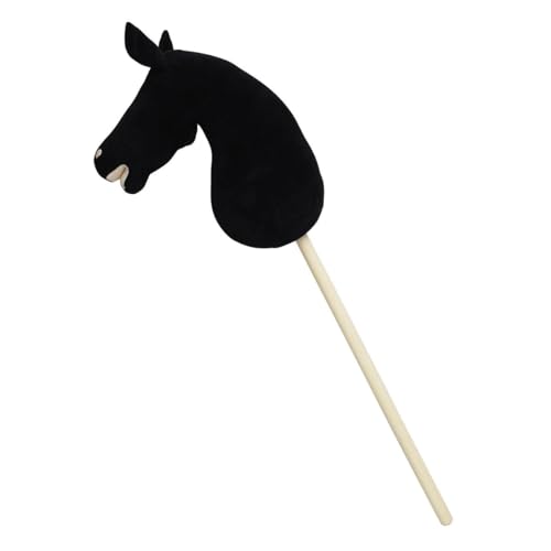 Panduro Hobby Horse | Steckenpferd - Undekoriertes Pferd mit Holzstab | Steckpferd Bastel | Stockpferd ohne Rollen, ohne Sound | 85 cm Länge | Friesian von Panduro