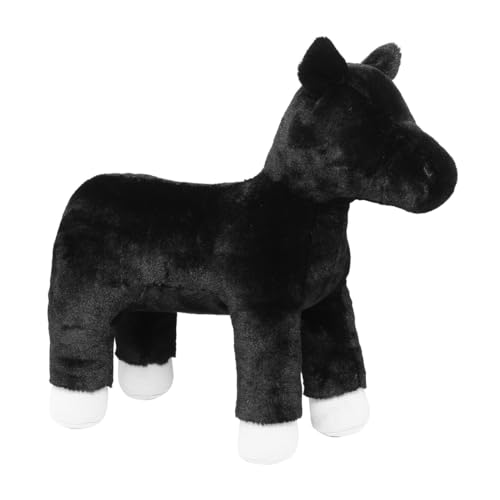 Panduro My Hobby Pony – Undekoriertes, weiches und kuscheliges Stoffpony für kreative Köpfe, gestalten Sie Ihr eigenes Pony, DIY-Bastelspaß, 37 x 15 x 36 cm (Schwarz) von Panduro