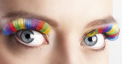 Künstliche Wimpern Wimpernverlängerung Einhorn Regenbogenfarbe Unicorn Phantasie von Panelize