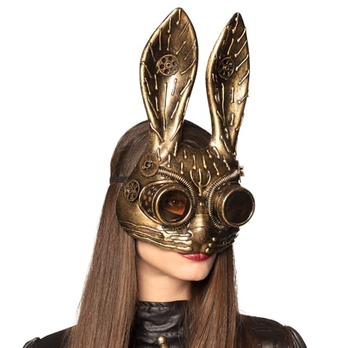 Boland 54538 - Halbmaske Steam-Bunny, Maske Steampunk, Timepunk, Hase, Accessoire, Kostüm, Karneval, Mottoparty Boland 54538 - Halbmaske Steam-Bunny, Maske Steampunk, Timepunk, Hase, Accessoire, Kostüm, Karneval, Mottoparty von Boland