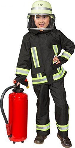 Panelize Feuerwehranzug Kinder + Feuerwehrelm + Spielzeugfeuerlöscher (104) von Panelize