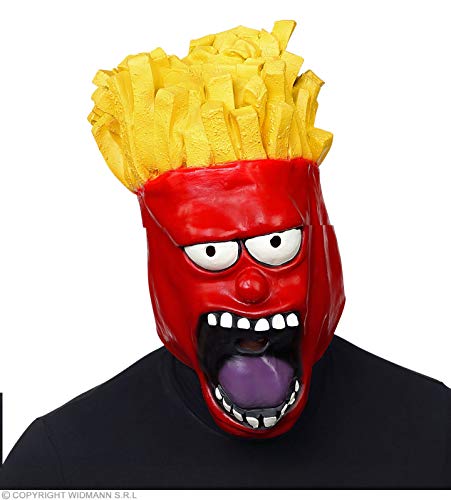 Widmann 03309 - Ganzkopf Maske Pommes Gesicht, Funny, Halloween, Karneval, Mottoparty Widmann 03309 - Ganzkopf Maske Pommes Gesicht, Funny, Halloween, Karneval, Mottoparty von W WIDMANN MILANO Party Fashion