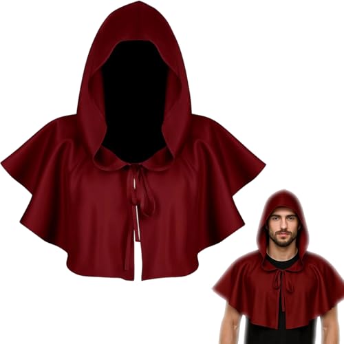 Halloween Kostüm Nazgul für Herren, mit Horror Maske und 1 Stück Kapuzenumhang, Verkleidung für Halloween Party, Fantasy Kostüm mit detailreicher Gestaltung Halloween Kostüm Nazgul für Herren, mit Horror Maske und 1 Stück Kapuzenumhang, Verkleidung für Halloween Party, Fantasy Kostüm mit detailreicher Gestaltung von PangWuu