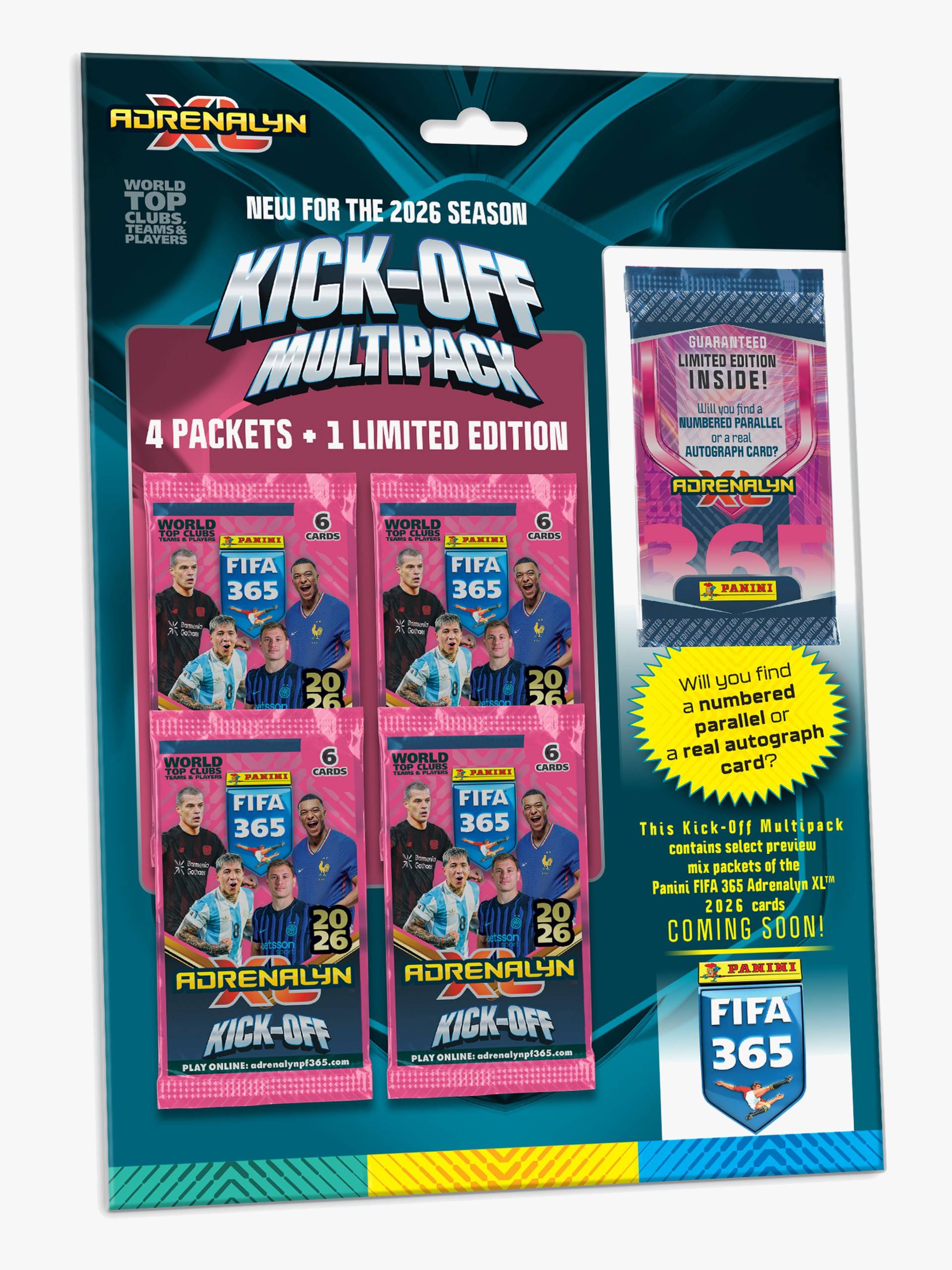 Panini FIFA 365 Adrenxl Sammelkarte 2026 Kick-Off Pack von Panini Adrenalyn