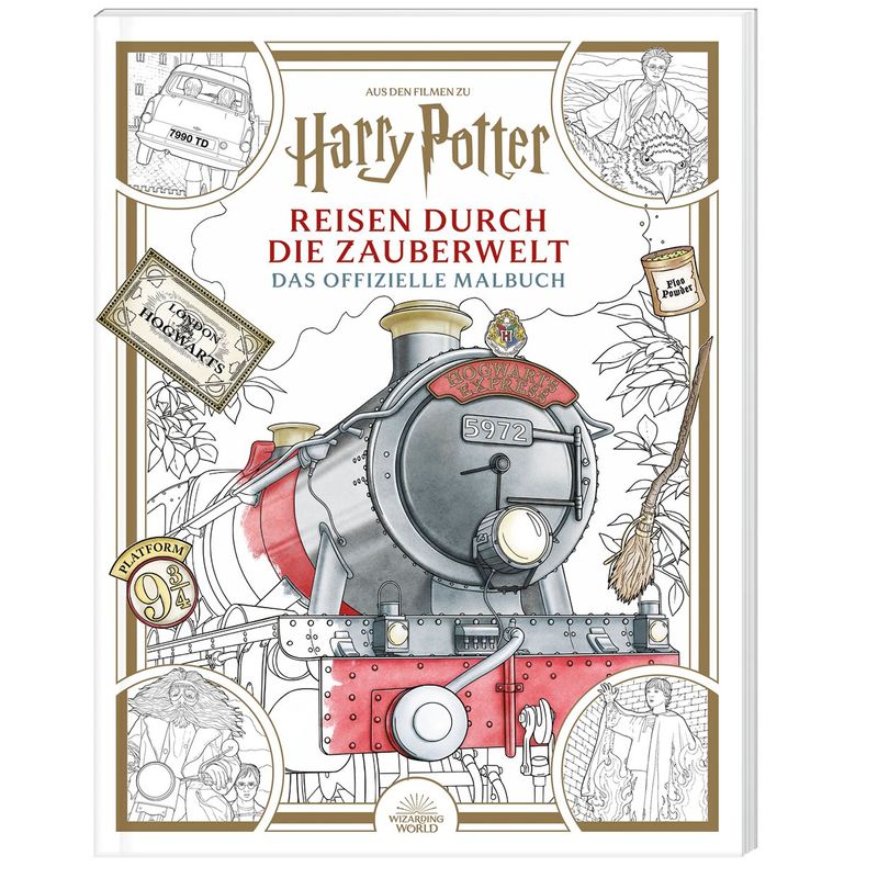 Aus den Filmen zu Harry Potter: Reisen durch die Zauberwelt - Das offizielle Malbuch von Panini Books