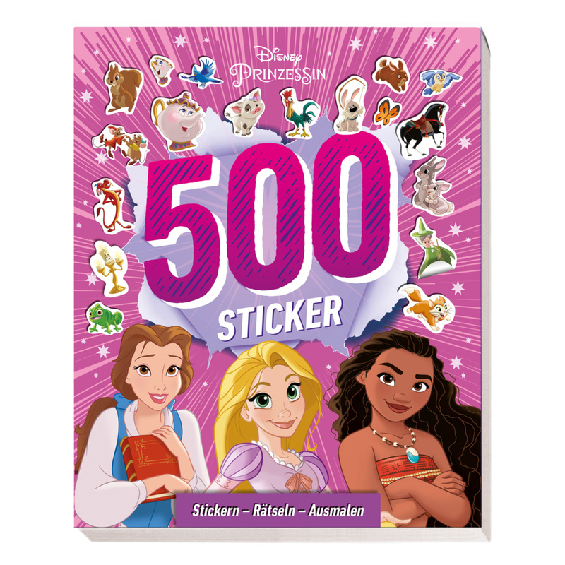 Disney Prinzessin: 500 Sticker - Stickern - Rätseln - Ausmalen von Panini Books