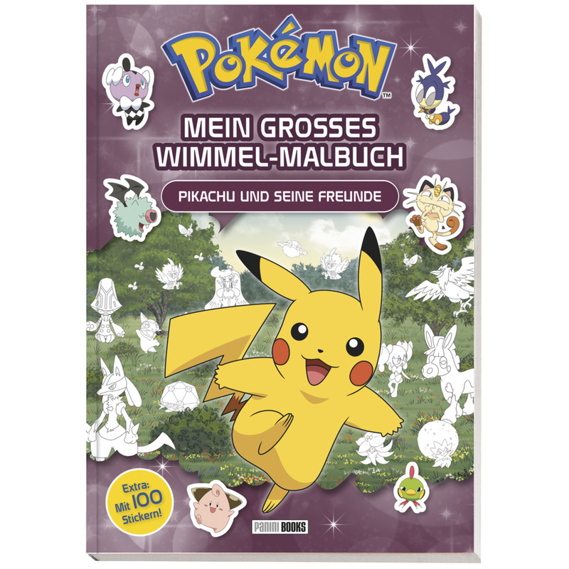 Pokémon: Mein großes Wimmel-Malbuch - Pikachu und seine Freunde von Panini Books